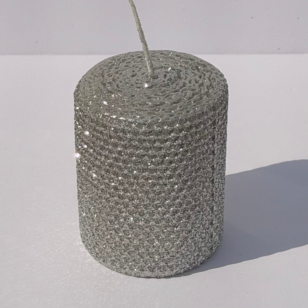 Our bright silver metallic glitter radiates a bold, mirror-like silver, fully enveloped in a dazzling metallic finish-infusing your space with a bright, modern glamour that captures every glimmer of light.