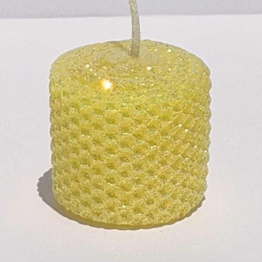 Our lemon yellow classic glitter glows with a bright, cheerful sunshine hue, wrapped in opalescent glitter and a golden undertone-infusing your space with a sparkling burst of joy and light.