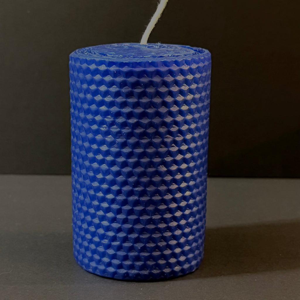 Our bright blue candle shines with a vivid sapphire hue, infusing your space with a bold, refreshing energy-perfect for bringing a dynamic, serene pop of color to any room.
