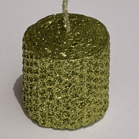 Chartreuse Metallic Votive Candle