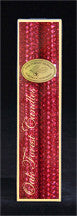 10 Inch Metallic Taper Candle Pair