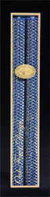 12 Inch Glitter Taper Candle Pair