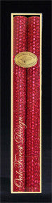 12 Inch Metallic Taper Candle Pair