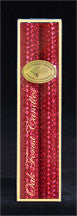 8 Inch Metallic Glitter Taper Candle Pair